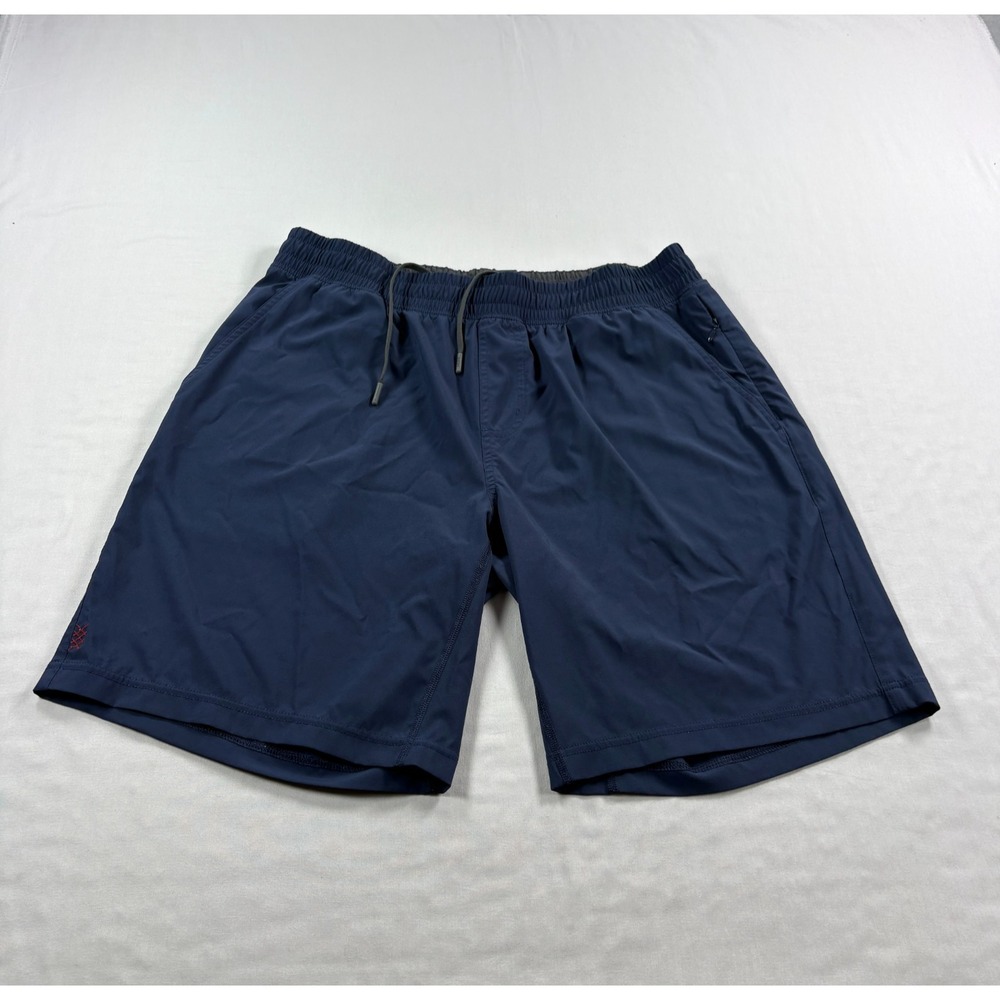 Rhone Mako Shorts Mens Large Blue Athletic Gym Unlined Stretch Running